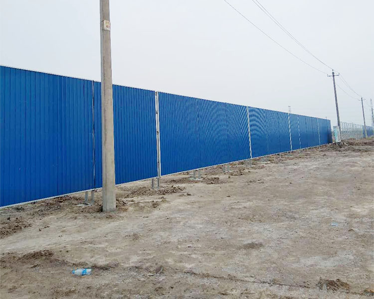 朝阳区彩钢围挡板案例